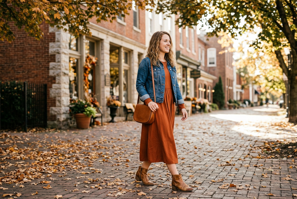 How to Style a Midi Dress for Fall